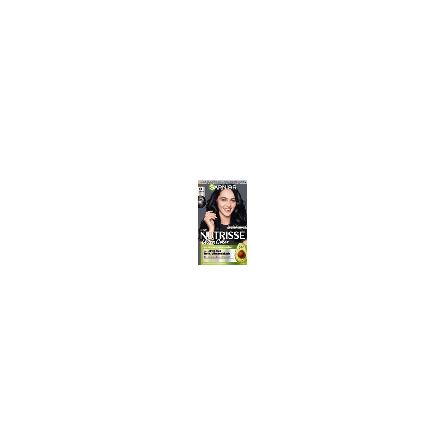 Garnier Nutrisse Ultra Color Infinite Black hair dye - British product