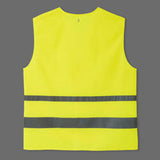 Decathlon Adult High Visibility Cycling Safety Vest - Neon Yellow GOODS ASDA   