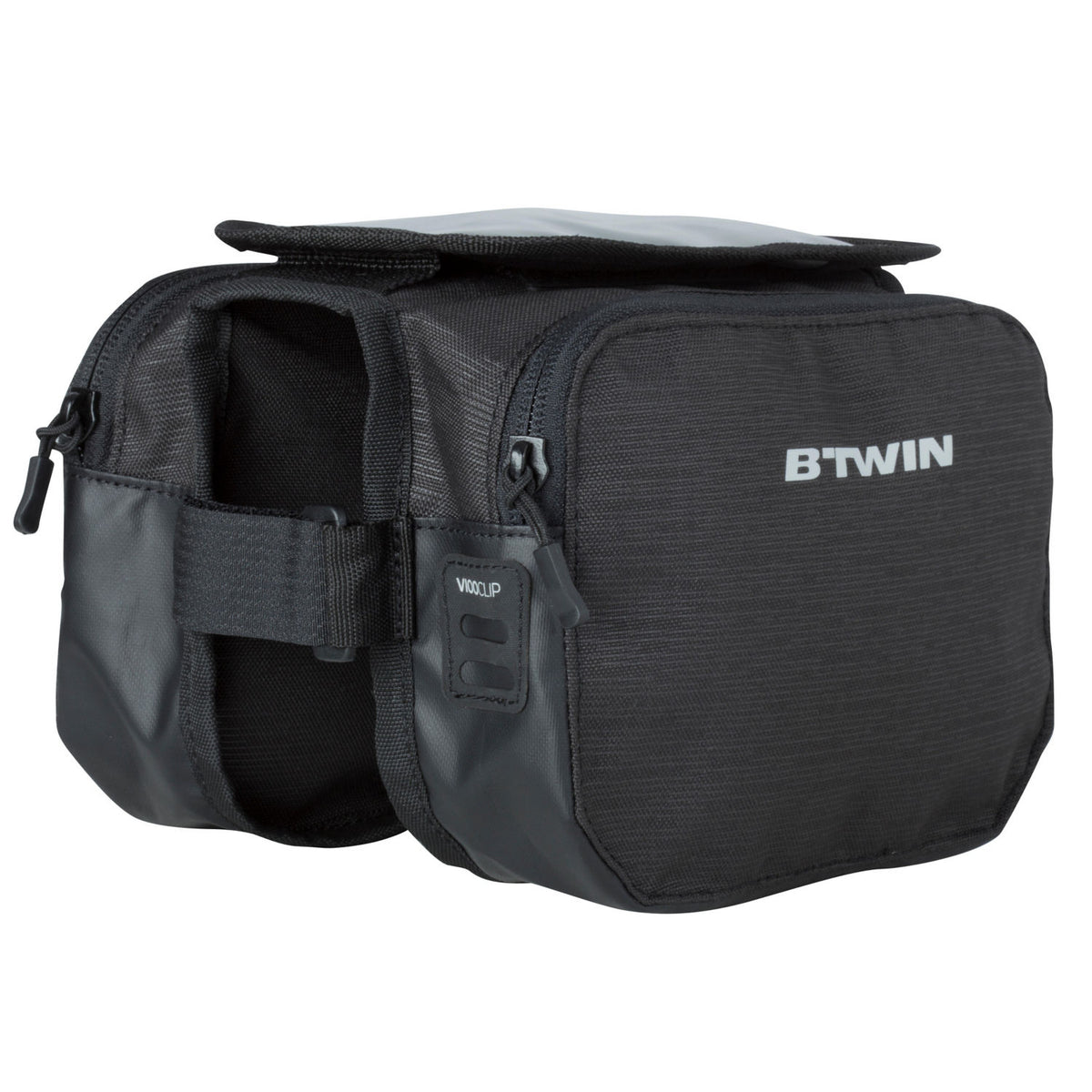 Decathlon double bike frame bag 2L black, UK version