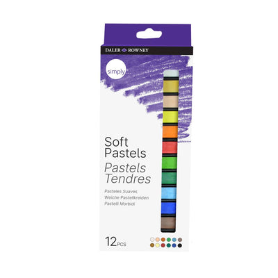ASDA Daler-Rowney Simply Soft Pastels 12 Pack Art Set- Buy online at McGrocer