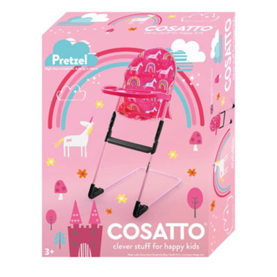 Cosatto doll high chair Unicorn Rainbow Stars, UK version