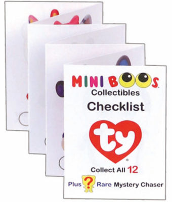 TY Mini Boos collectible toy, UK version