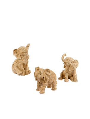 George Home wicker baby elephant set 3 pack (British brand)