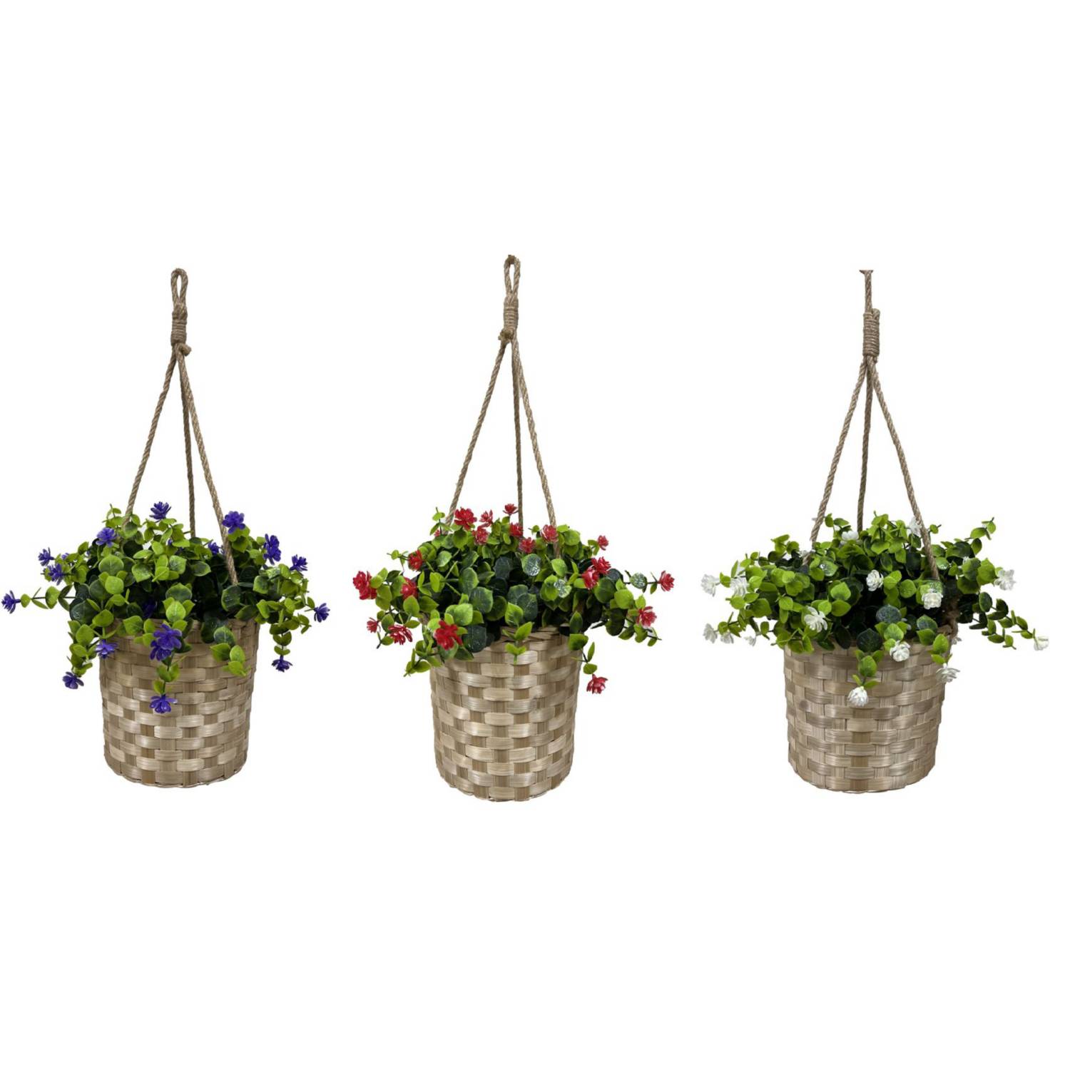 LC artificial rose basket 28x28cm (British brand)