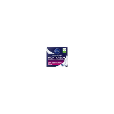 ASDA Nivea Caring Night Face Cream with Natural Argan Oil and Hyaluronic Acid 50ml- Buy online at McGrocer