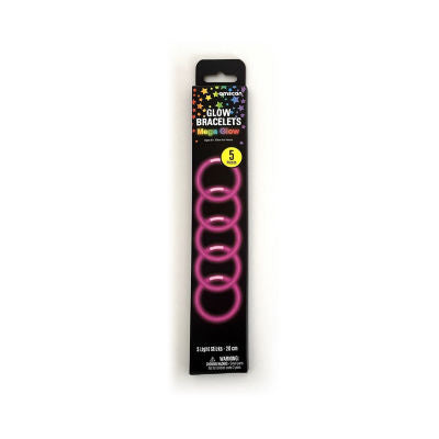 Amscan glow bracelet pink green blue - British product