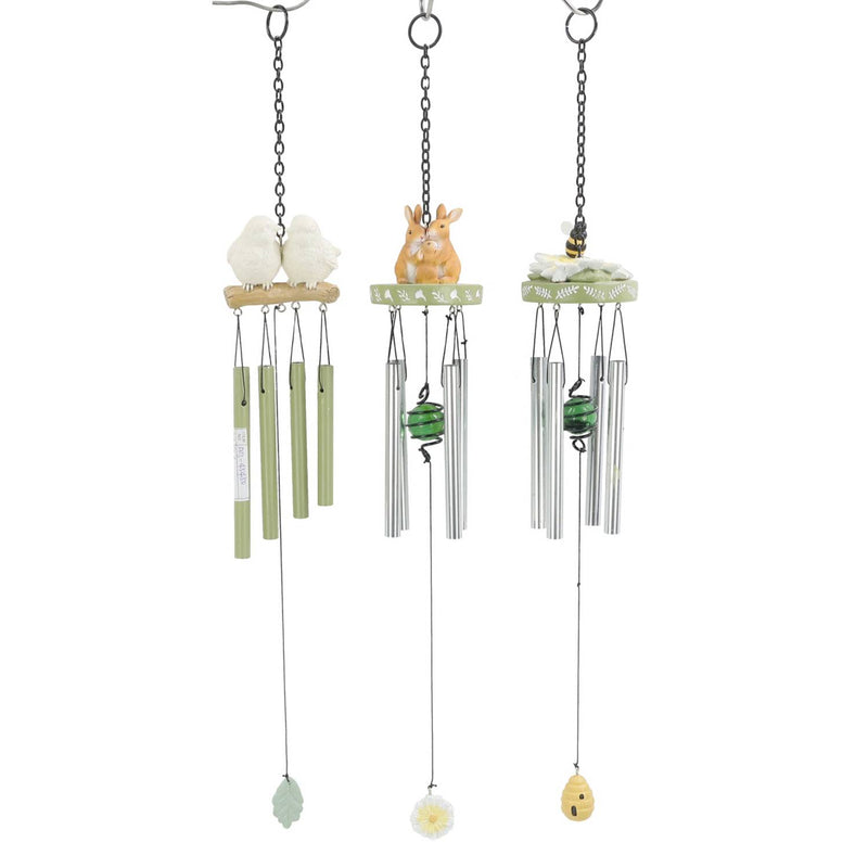 George Home windchime animals 3 pack 7x7x50cm, imported from the UK
