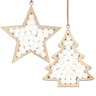 George Home pompom bauble star or tree design (British brand)