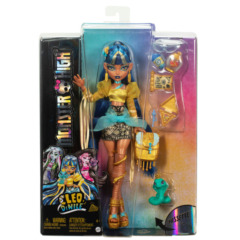 Monster High doll with accessories and pet figure, UK version