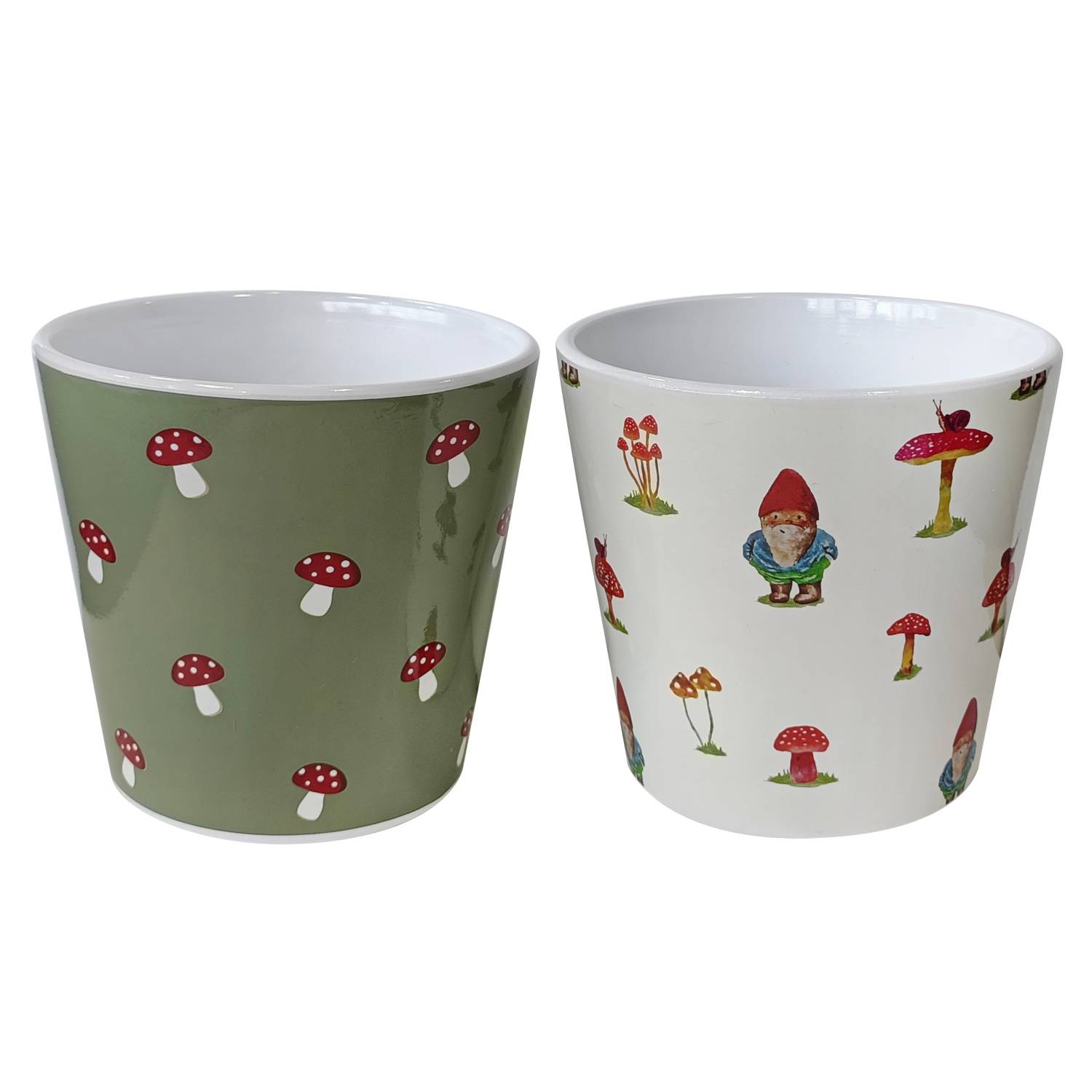 George Home gnome printed pot 13cm - British product