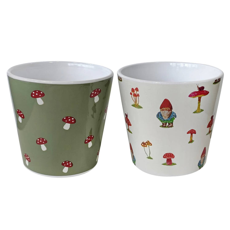 George Home gnome printed pot 13cm - British product