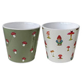 George Home gnome printed pot 13cm - British product