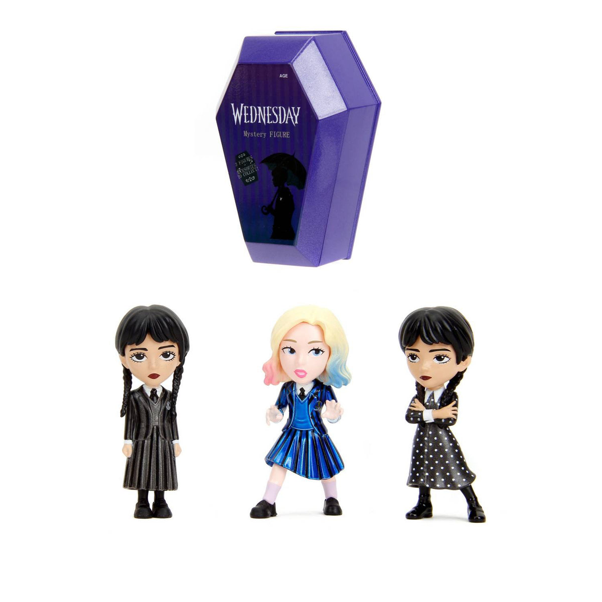 Wednesday blind box metal figure assortment 2.5 inch, imported from the UK