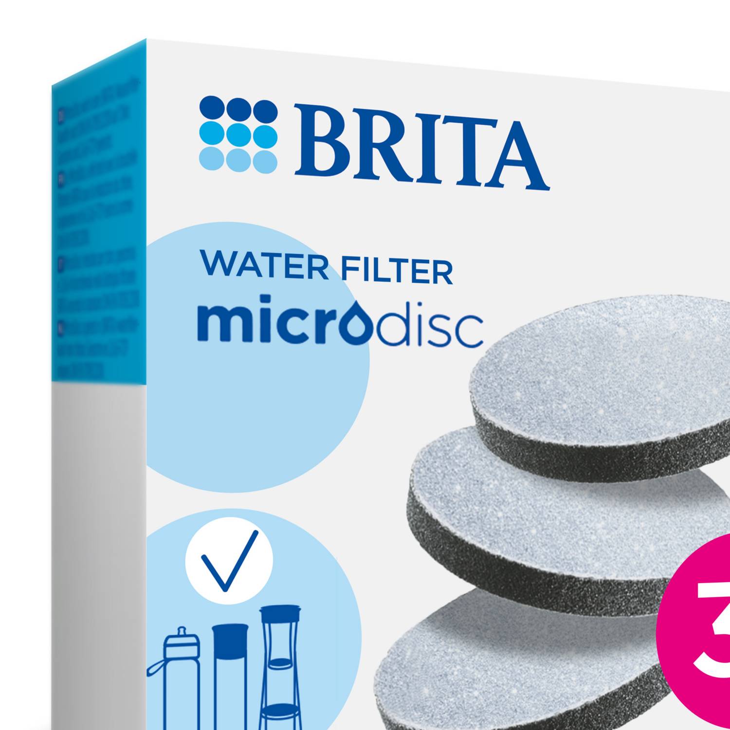 BRITA MicroDisc water filter discs 3 pack, UK version