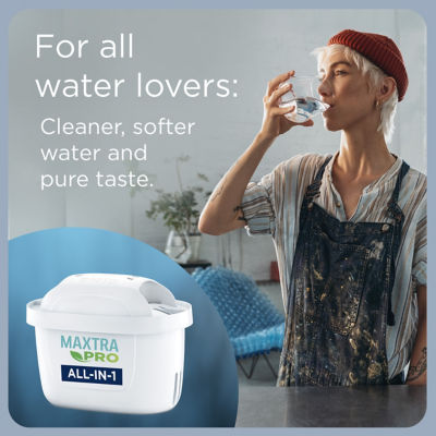 Brita Marella Water Filter Jug White (2.4L) With 1 MAXTRA PRO All-in-1 Water Filter Cartridge