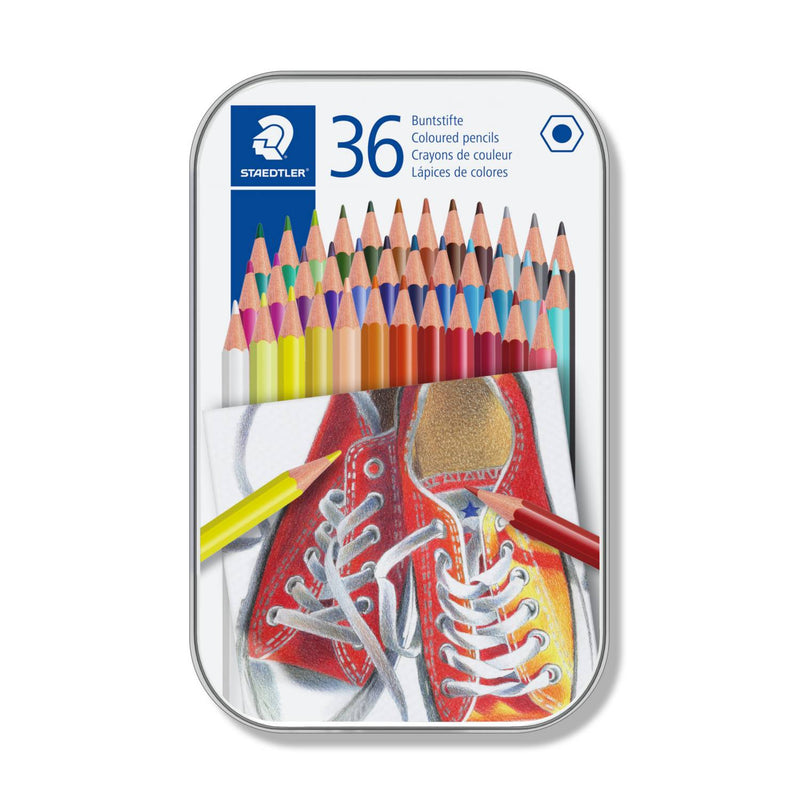 Staedtler wood-free colouring pencils pack of 36 (British brand)
