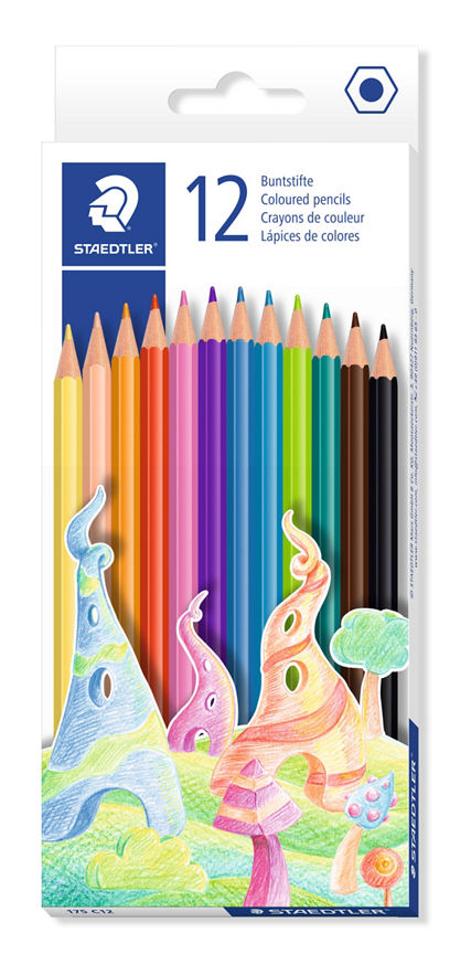 Staedtler Pastel Colouring Pencils 12pk