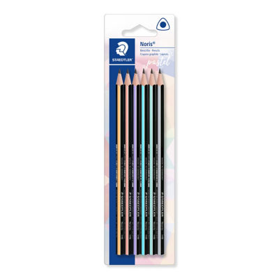 Staedtler Noris Pastel graphite pencils pack of 6, UK version