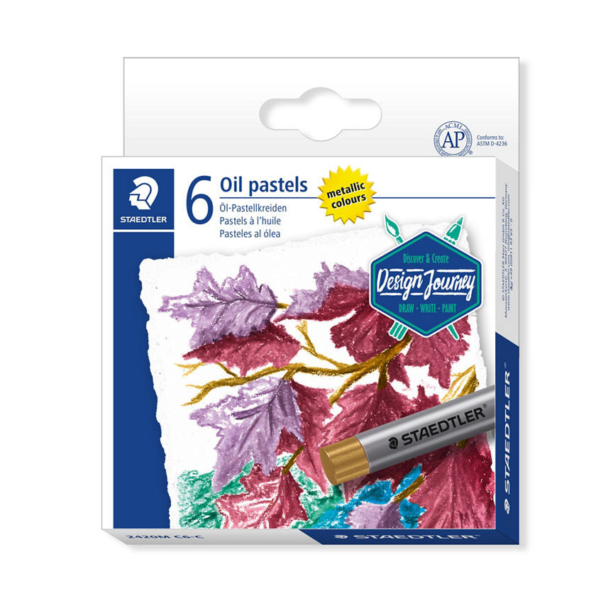 Staedtler Design Journey Metallic Oil Pastels 6pk GOODS ASDA   