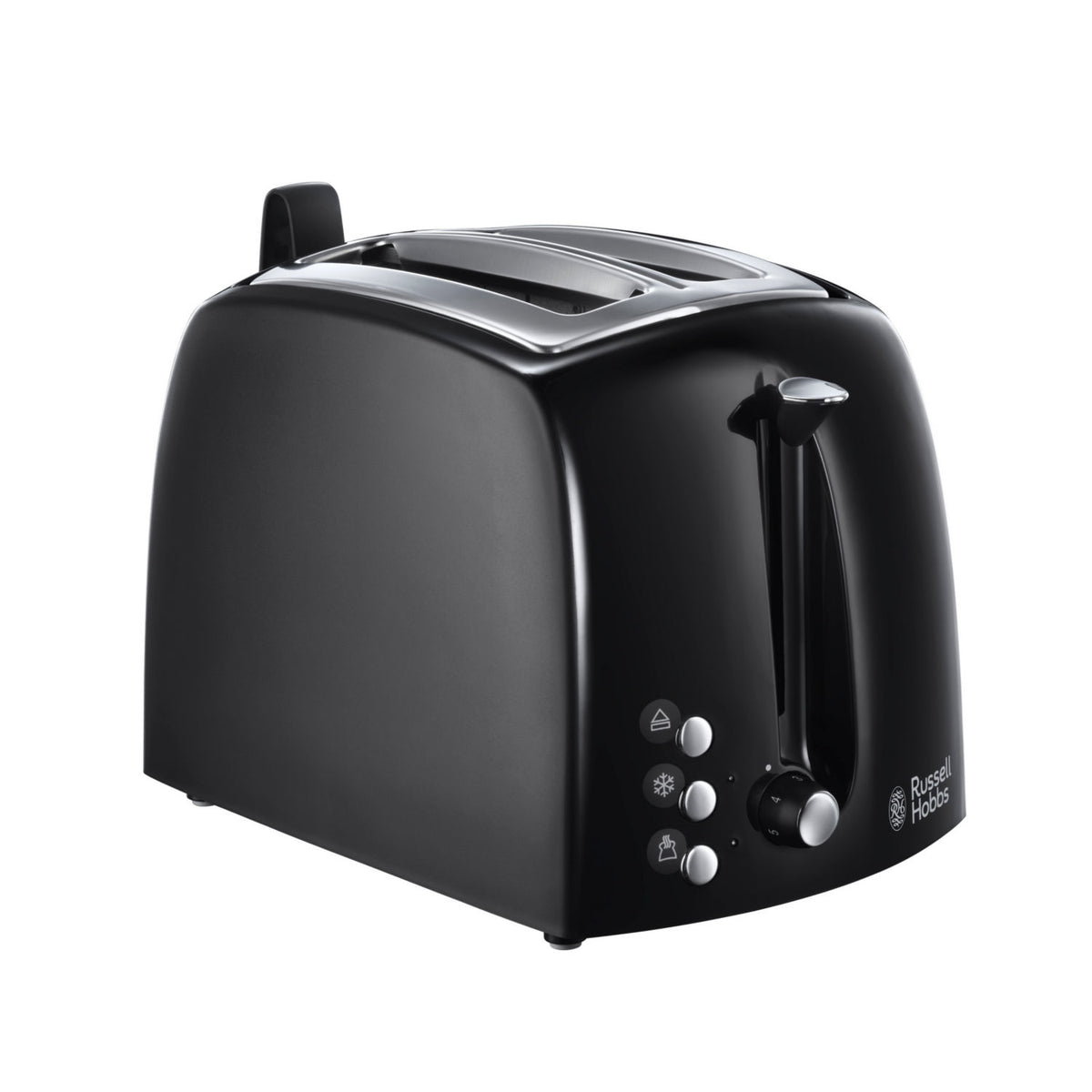 Russell Hobbs Textures Plus 2 slice toaster black matte finish, UK version