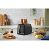 Russell Hobbs Textures Plus 2 slice toaster black matte finish, UK version