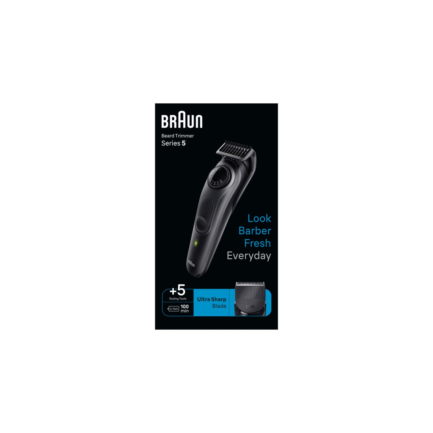 Braun Series 5 beard trimmer BT5500, imported from the UK