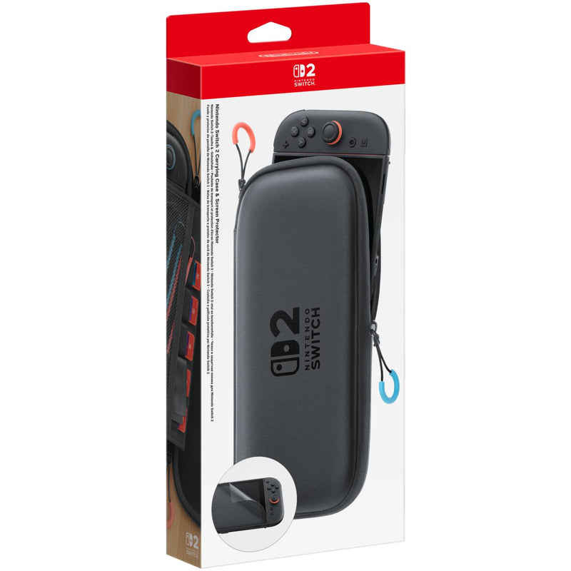 Nintendo Switch 2 carrying case and screen protector, imported from the UK