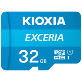 Kioxia EXCERIA microSD card 32GB with adapter, imported from the UK