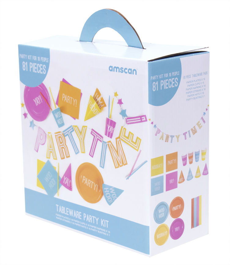 Amscan Bright Tableware Pack GOODS ASDA   