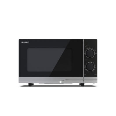 Sharp Compact 20 Litre 700W Manual Control Microwave in Silver