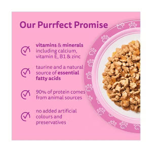 Whiskas kitten poultry wet cat food pouches 12 x 85g (British brand)