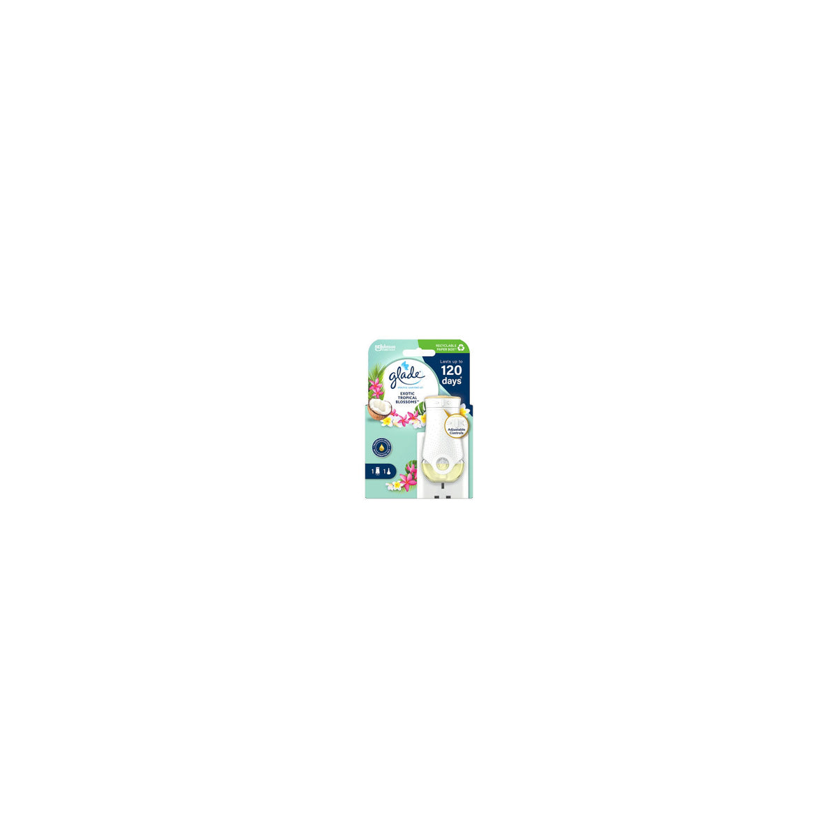 Glade electric scented oil plug in tropical blossom 20ml (British brand)