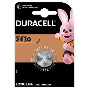 Duracell 2430 1 pack lithium coin battery, UK version