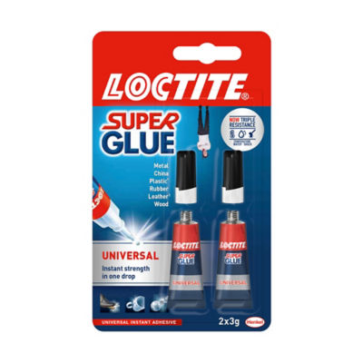 Loctite Universal Liquid Super Glue 2x3g - British product