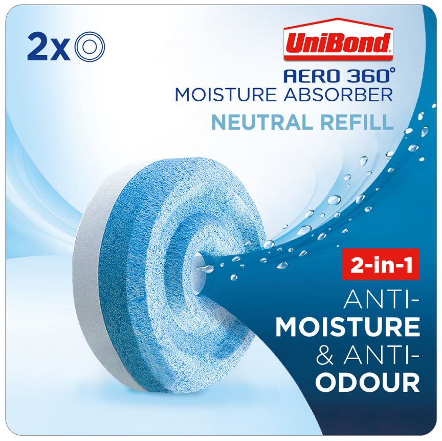 UniBond Aero 360 Neutral Moisture Absorber Refill Tabs GOODS ASDA   