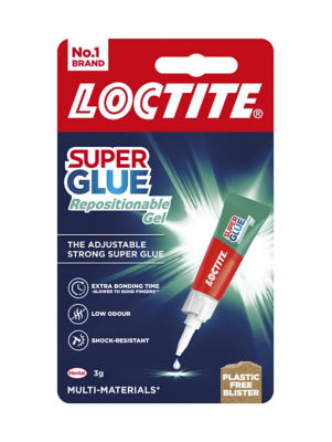 Loctite super glue repositionable gel 3g, imported from the UK