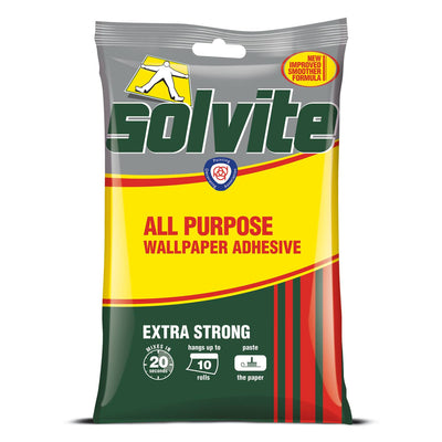 ASDA Solvite All Purpose Extra Strong Wallpaper Paste - 10 Roll Sachet 185g- Buy online at McGrocer