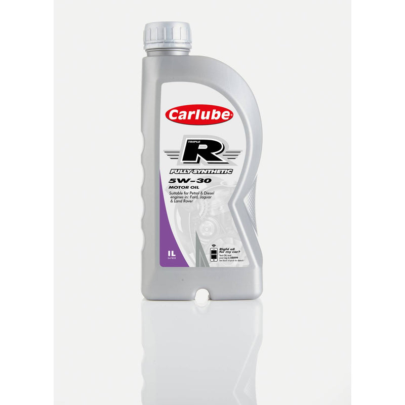 Carlube 5W-30 fully synthetic motor oil 1L (British brand)