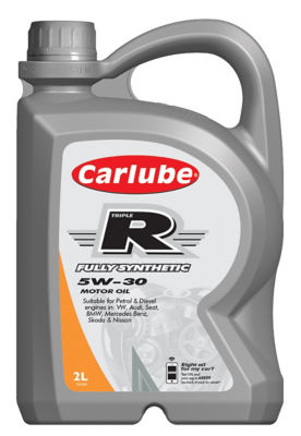 Huile moteur entièrement synthétique Carlube Triple R 5w30 VW 2L