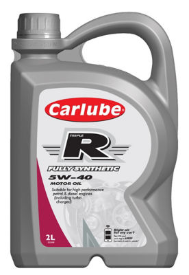 Huile moteur entièrement synthétique Carlube Triple R 5W-40 2L