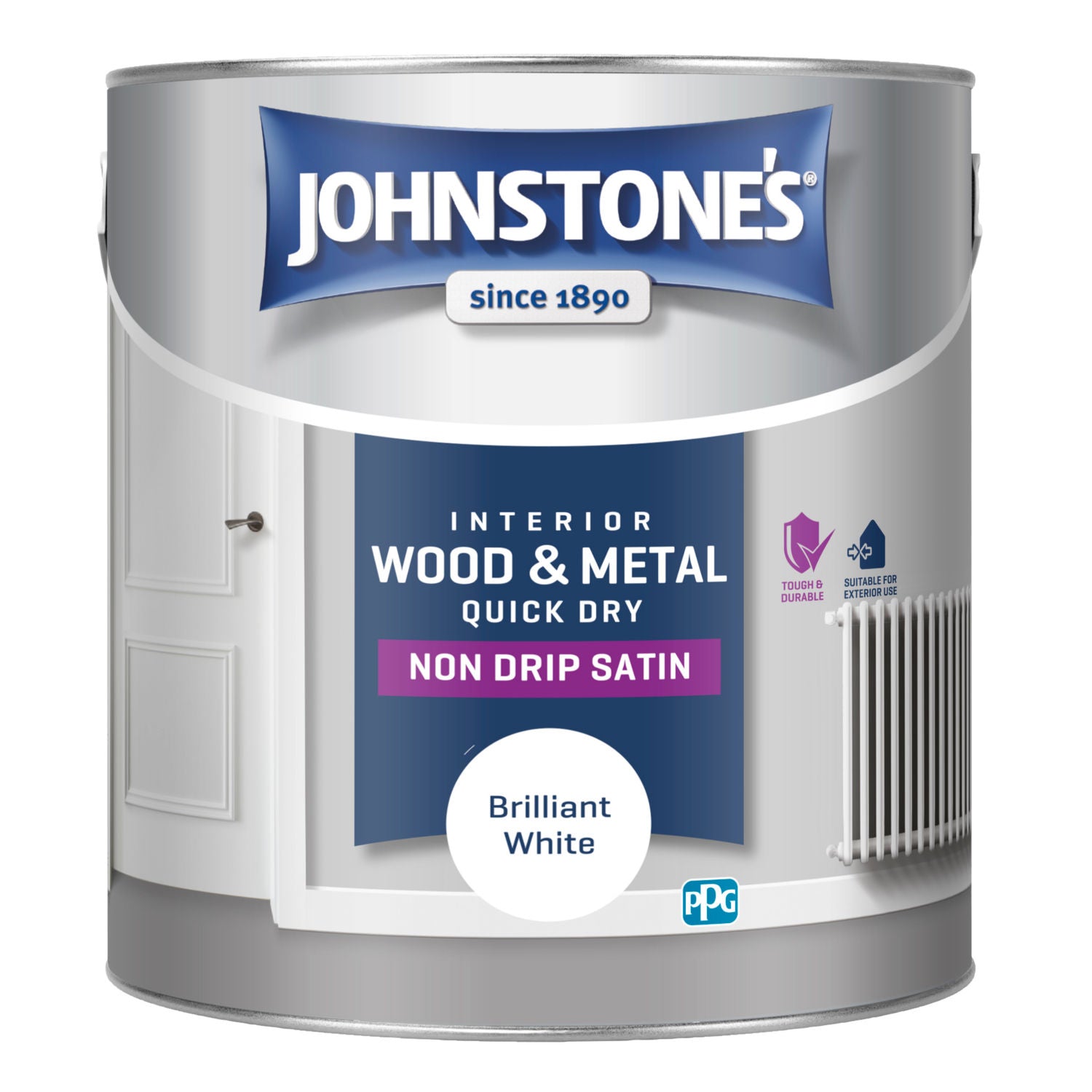 ASDA Quick Dry Satin paint 2.5L, imported from the UK