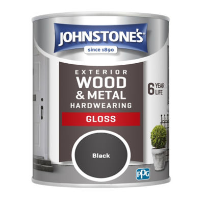 Johnstone's Außenlack Glanz Schwarz 750ml