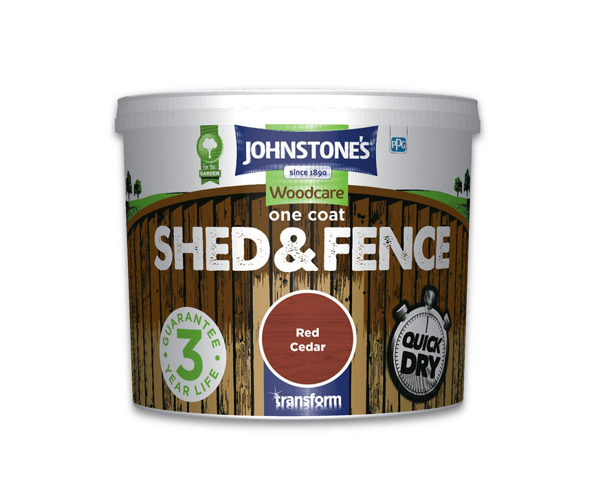 Johnstone's One Coat Shed & Fence 5l - Red Cedar