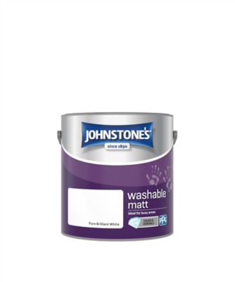 Johnstone's washable matt paint white, imported from the UK