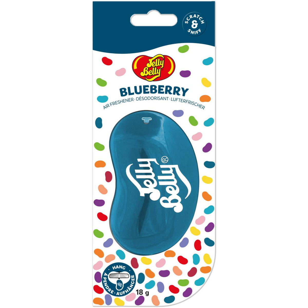 Jelly Belly blueberry 3D hanging air freshener (British brand)