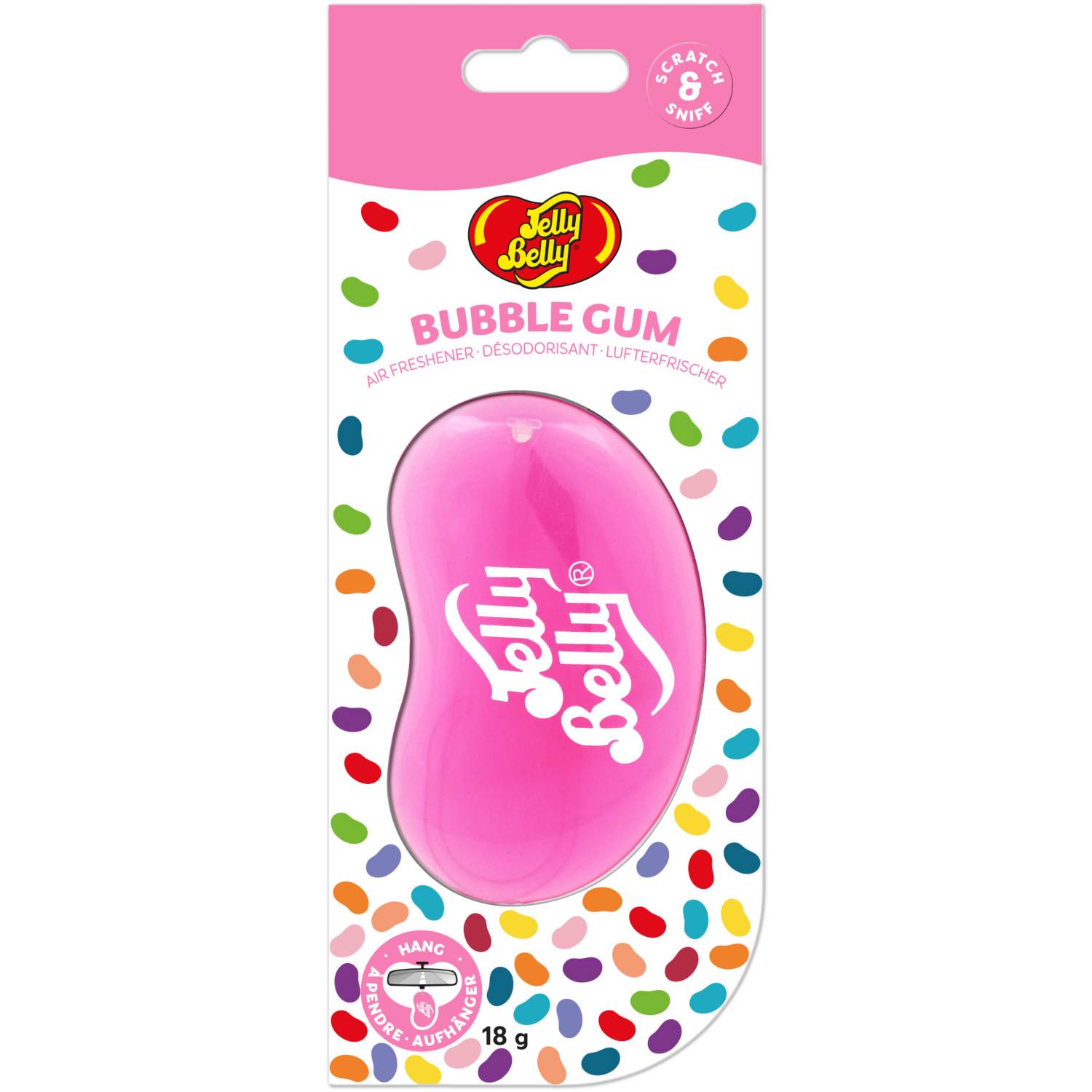 Jelly Belly 3D hanging air freshener Bubblegum 18g - British product