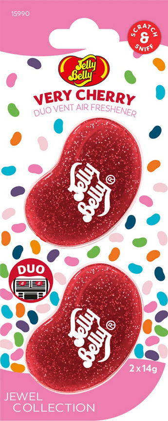 Jelly Belly Jewel Duo Vent Air Freshener Very Cherry GOODS ASDA   