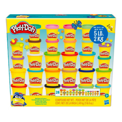 Play-Doh Big Pack of Colours 28 cans 5 pounds, imported from the UK