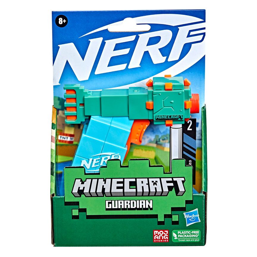 Nerf MicroShots dart blasters - Minecraft Guardian GOODS ASDA   