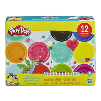 Play-Doh Bright Delights Flerfarget Modelleringsleire 12-pakning